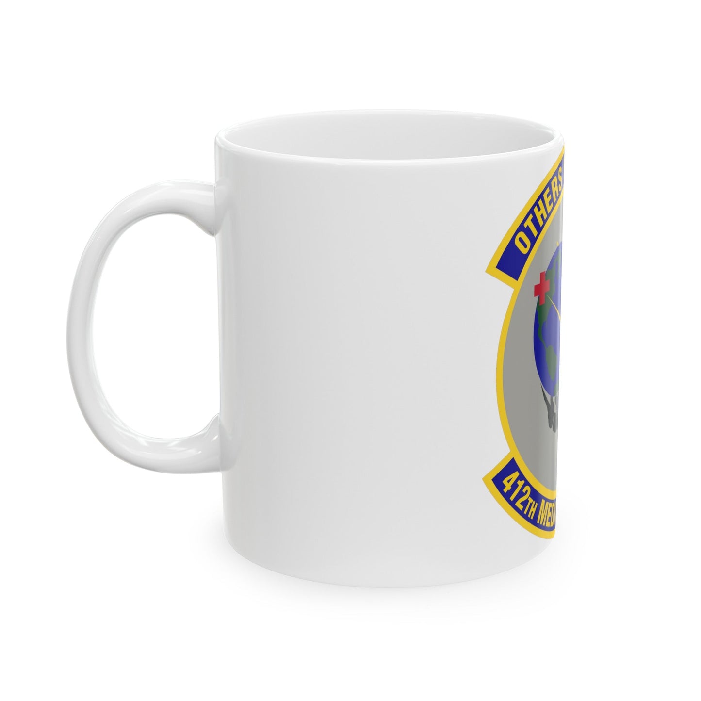 412th Medical Support Squadron (U.S. Air Force) White Coffee Mug-The Sticker Space