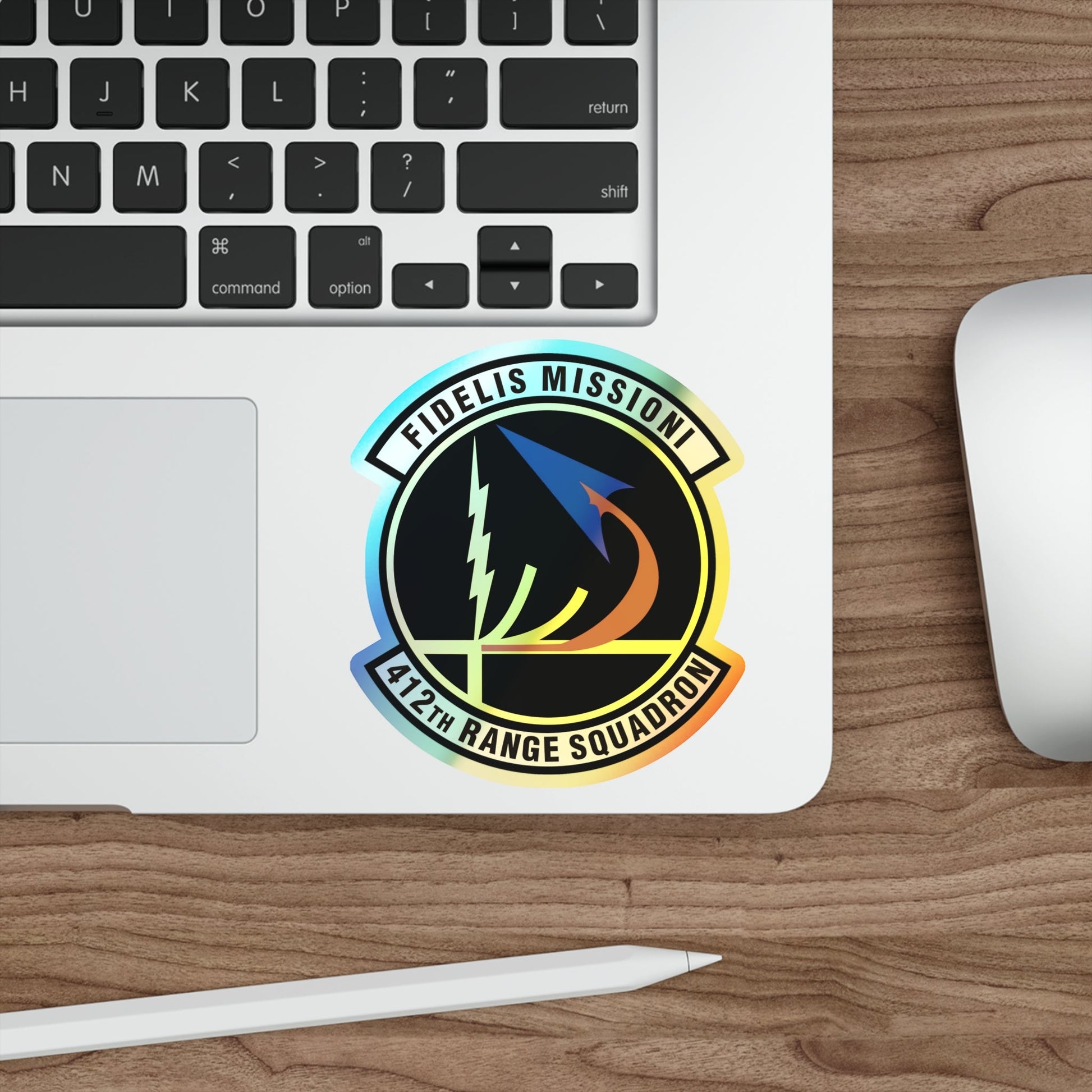 412th Range Squadron (U.S. Air Force) Holographic STICKER Die-Cut Vinyl Decal-The Sticker Space