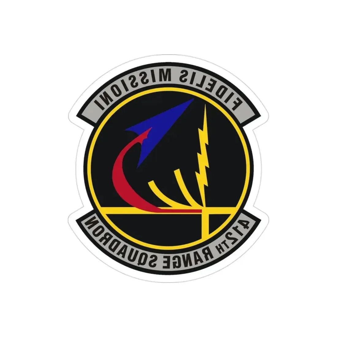 412th Range Squadron (U.S. Air Force) REVERSE PRINT Transparent Die-Cut STICKER - The Sticker Space