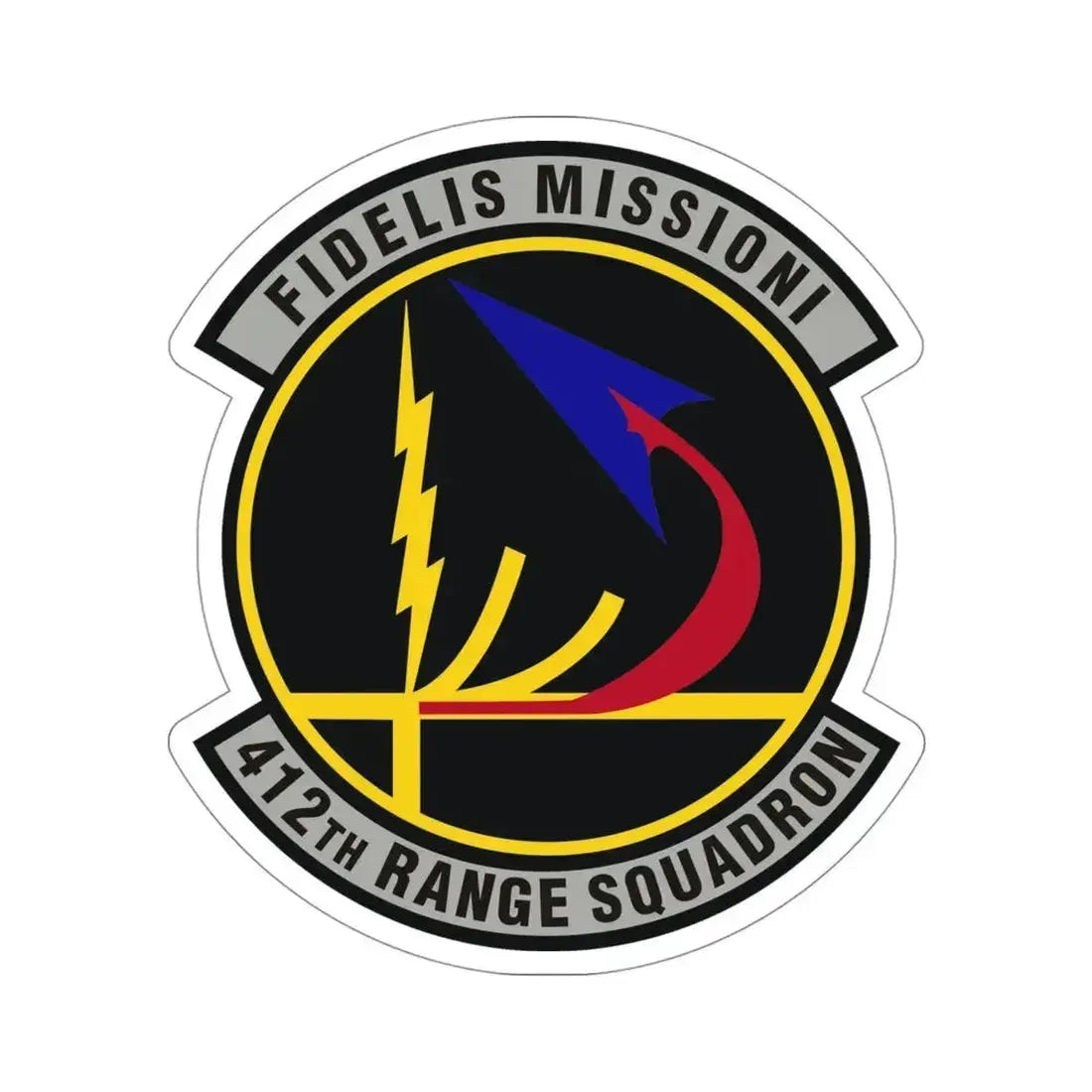 412th Range Squadron (U.S. Air Force) STICKER Vinyl Die-Cut Decal 4 Inch - The Sticker Space
