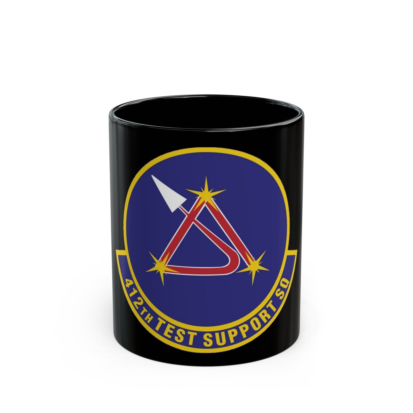 412th Test Support Squadron (U.S. Air Force) Black Coffee Mug-11oz-The Sticker Space