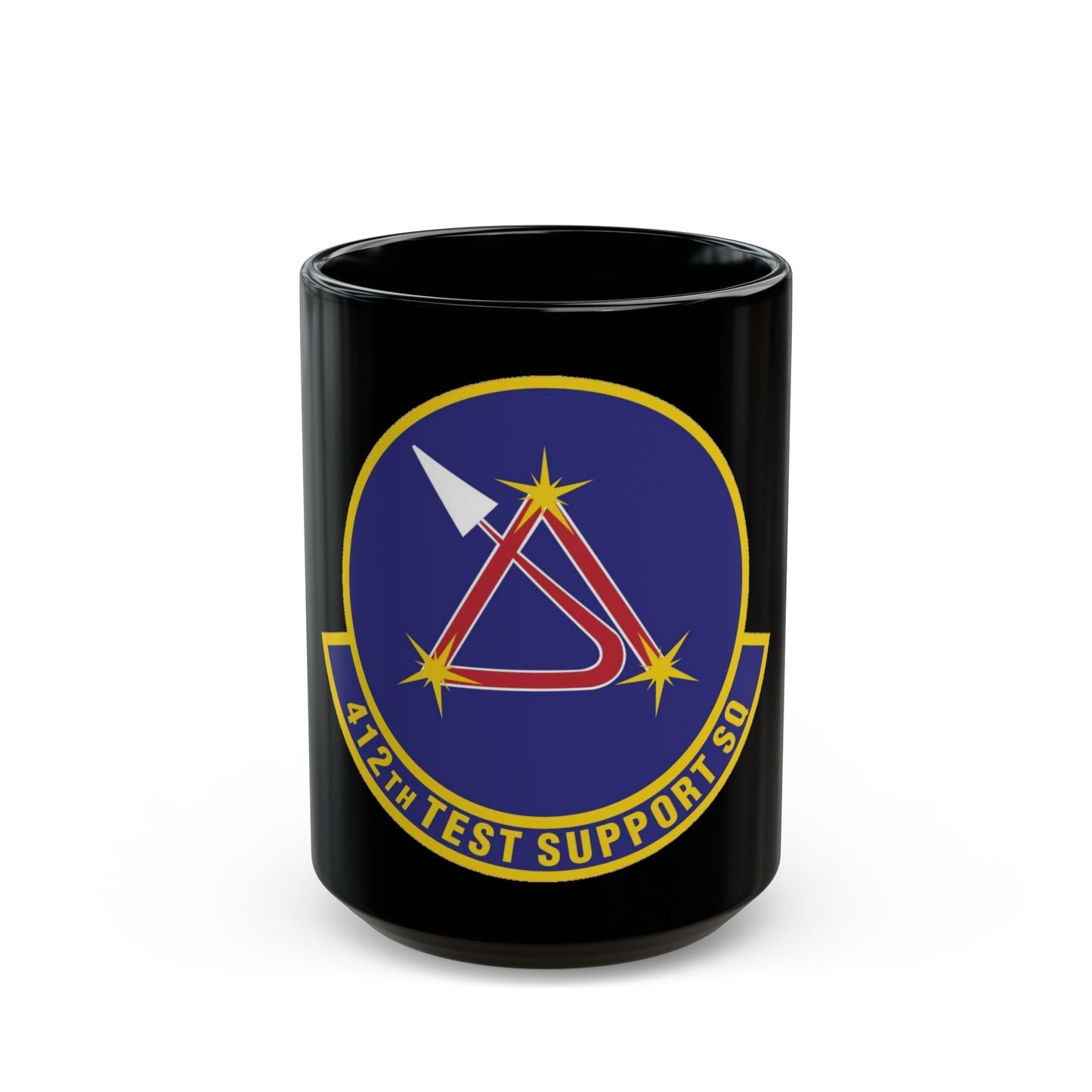 412th Test Support Squadron (U.S. Air Force) Black Coffee Mug-15oz-The Sticker Space