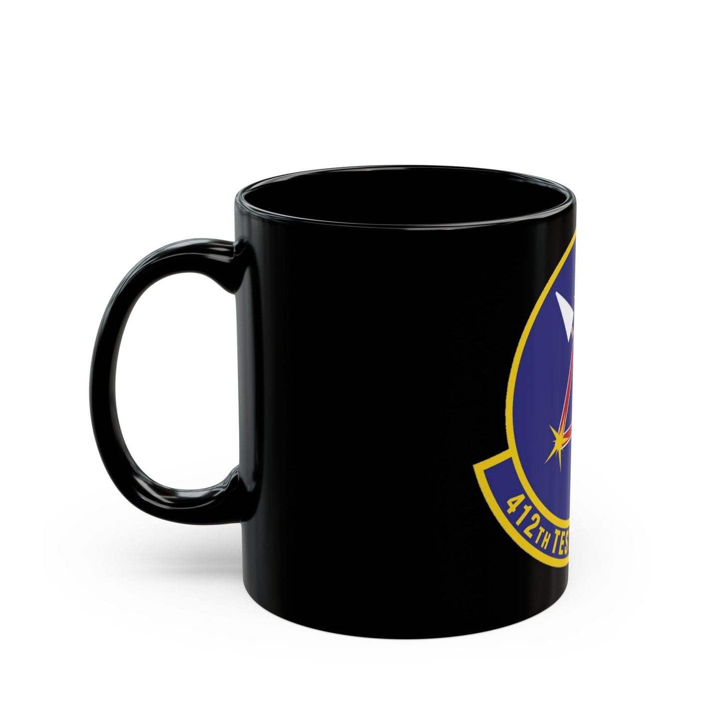 412th Test Support Squadron (U.S. Air Force) Black Coffee Mug-The Sticker Space