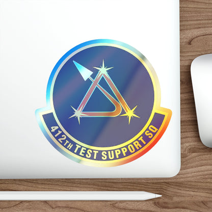 412th Test Support Squadron (U.S. Air Force) Holographic STICKER Die-Cut Vinyl Decal-The Sticker Space