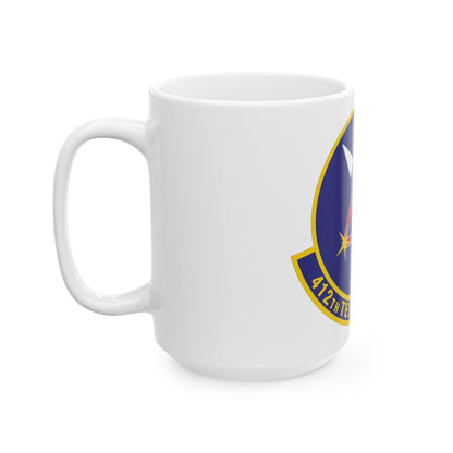 412th Test Support Squadron (U.S. Air Force) White Coffee Mug-The Sticker Space