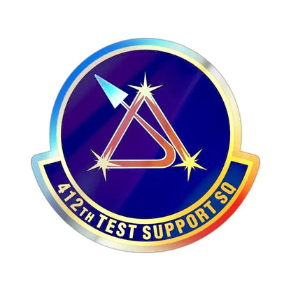 412th Test Support Squadron (U.S. Air Force) Holographic STICKER Die-Cut Vinyl Decal - The Sticker Space