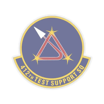 412th Test Support Squadron (U.S. Air Force) STICKER Vinyl Kiss-Cut Decal 4 Inch Transparent - The Sticker Space