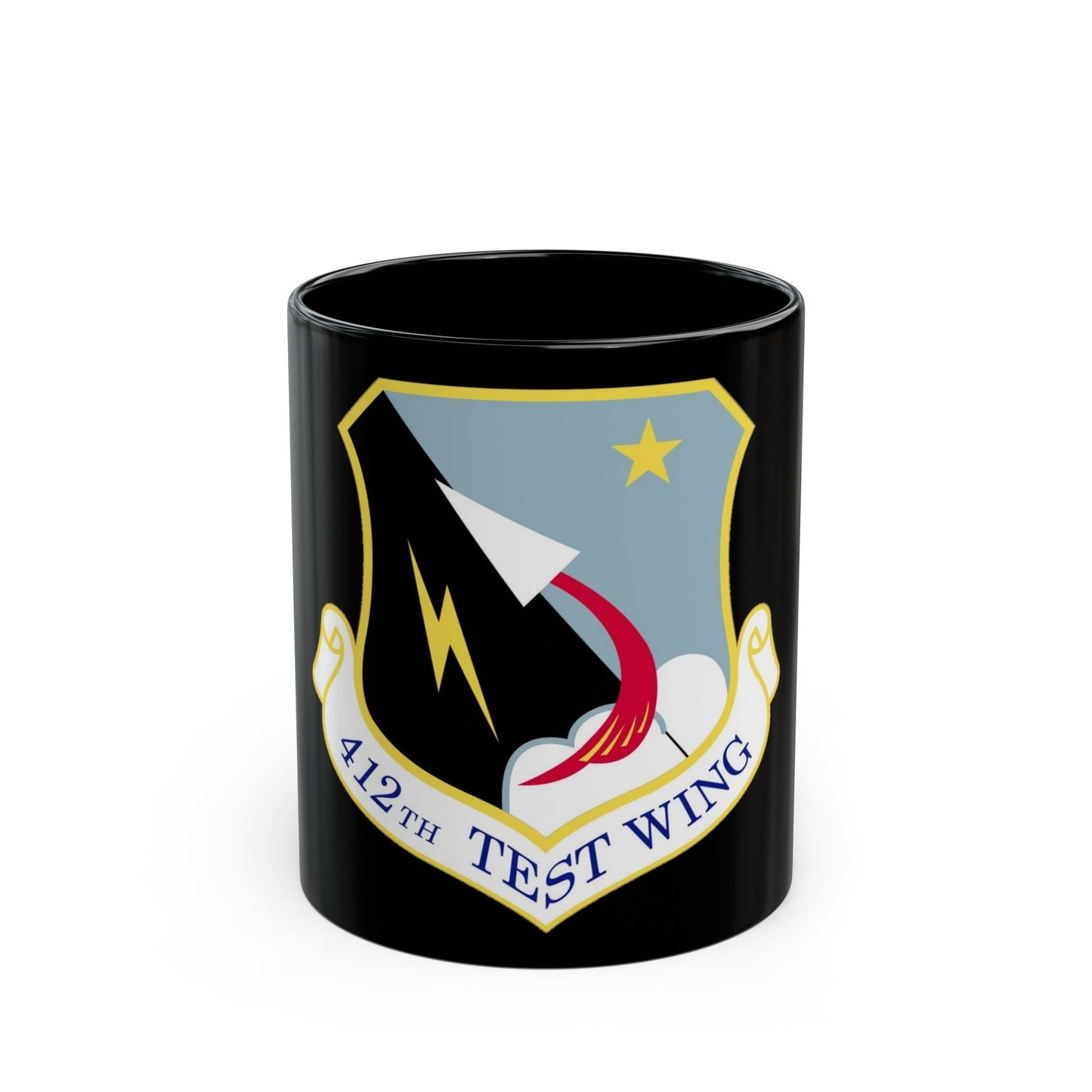 412th Test Wing (U.S. Air Force) Black Coffee Mug-11oz-The Sticker Space