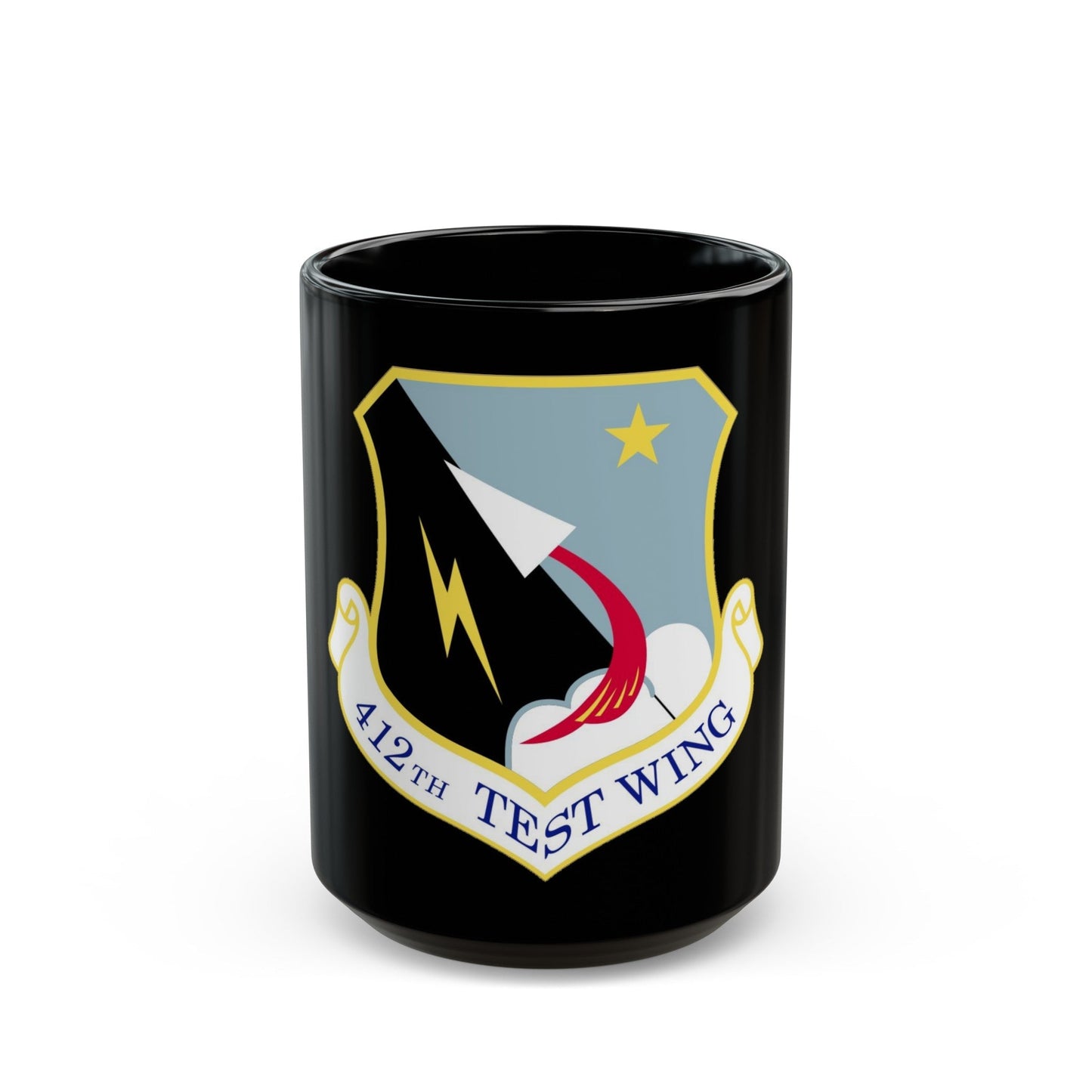 412th Test Wing (U.S. Air Force) Black Coffee Mug-15oz-The Sticker Space