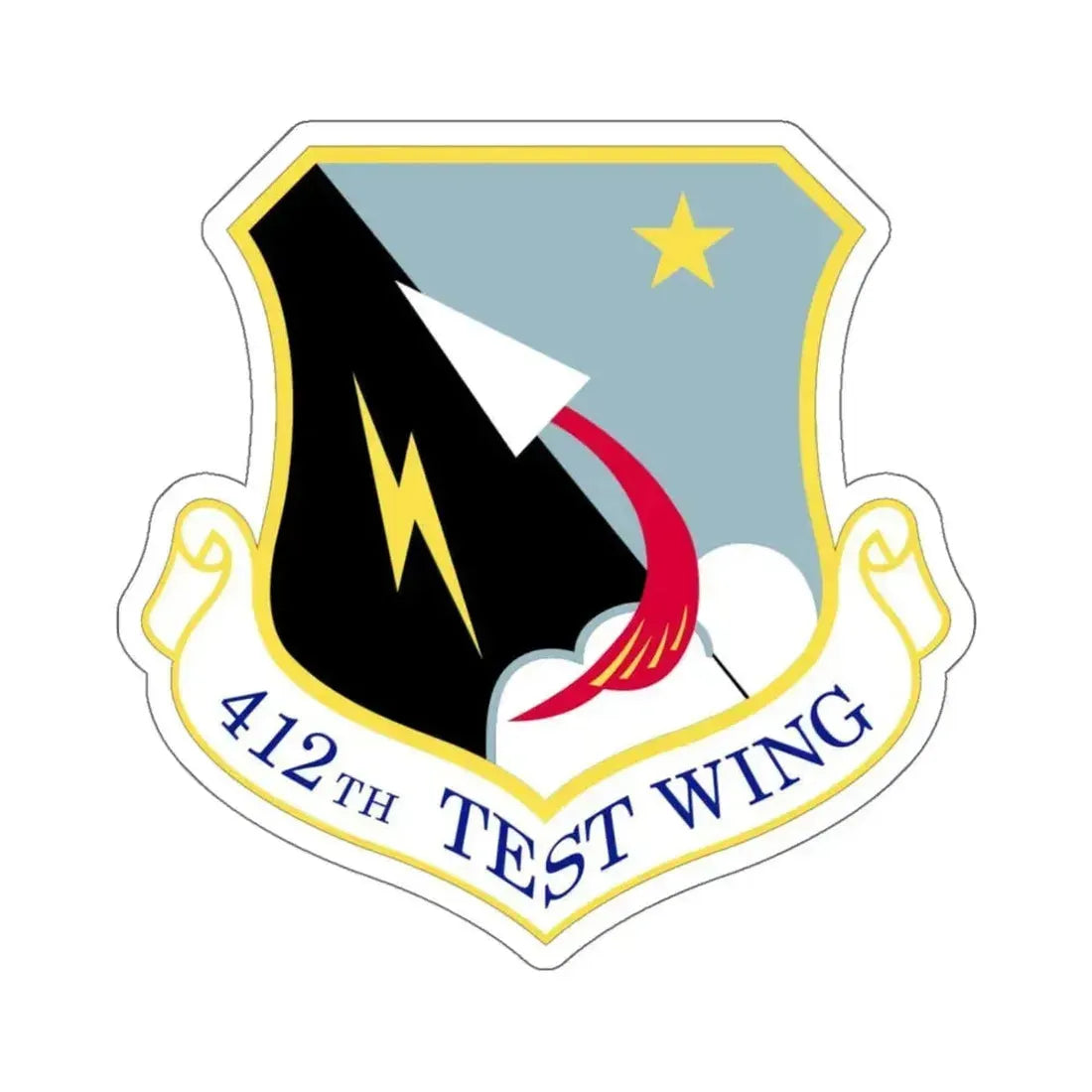 412th Test Wing (U.S. Air Force) STICKER Vinyl Kiss-Cut Decal 6 Inch White - The Sticker Space