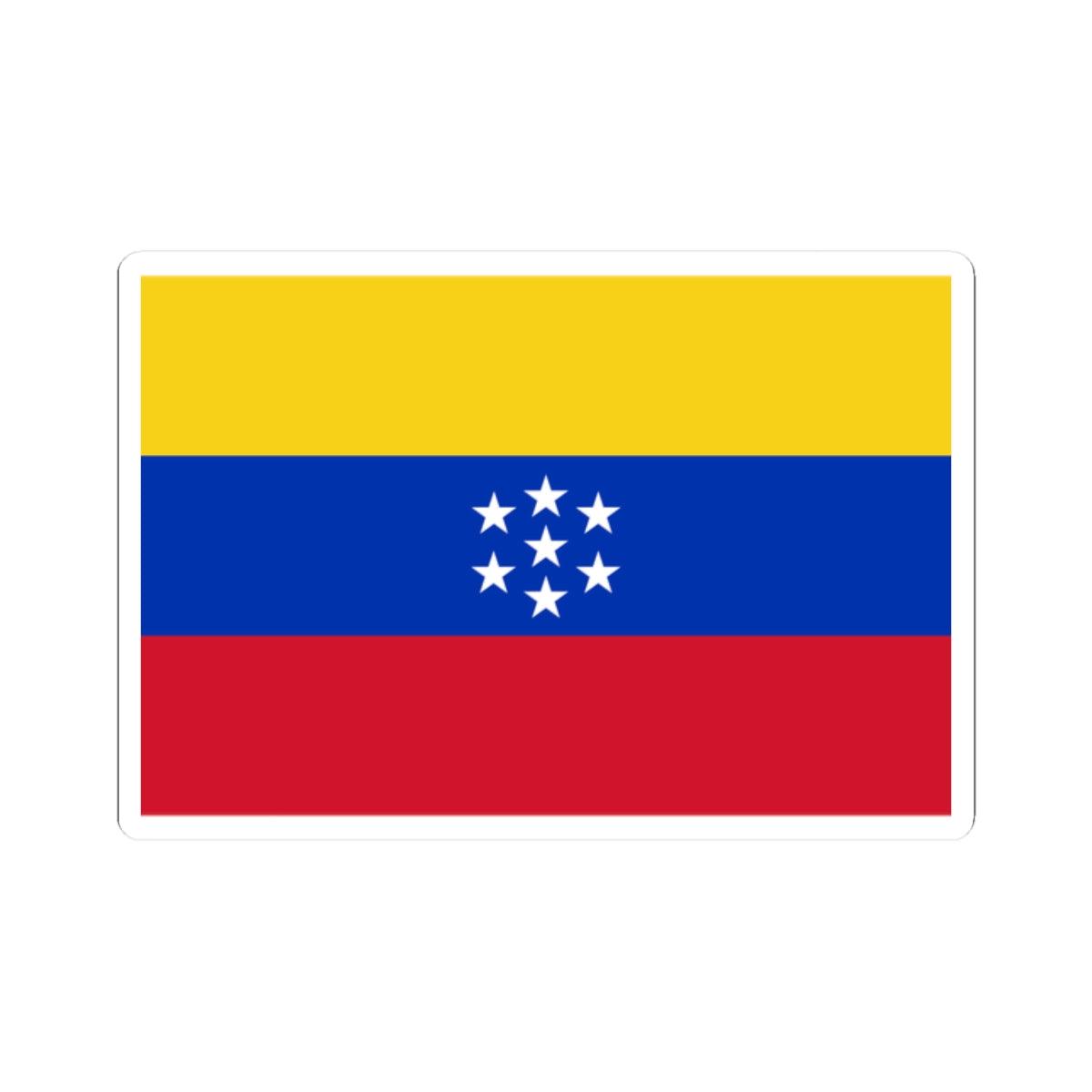 Flag of Venezuela 1863-1905 (Venezuela) STICKER Vinyl Kiss-Cut Decal