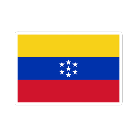 Flag of Venezuela 1863-1905 (Venezuela) STICKER Vinyl Kiss-Cut Decal