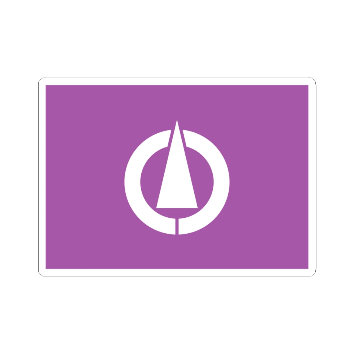 Flag of Oyama Tochigi (Japan) STICKER Vinyl Kiss-Cut Decal