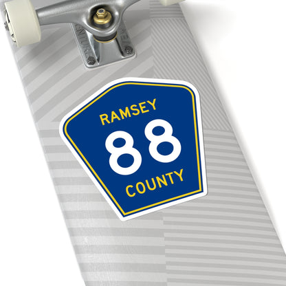 Ramsey County 88 MN (Minnesota) (Road Sign) STICKER Vinyl Kiss-Cut Decal