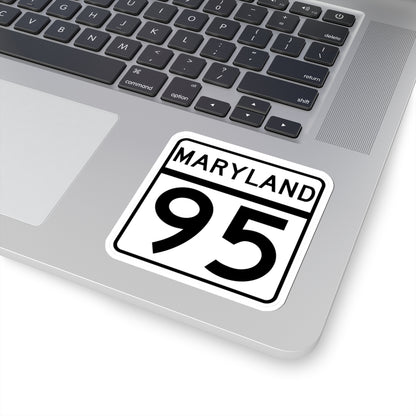 MD Route 95 (Maryland) (Road Sign) STICKER Vinyl Kiss-Cut Decal