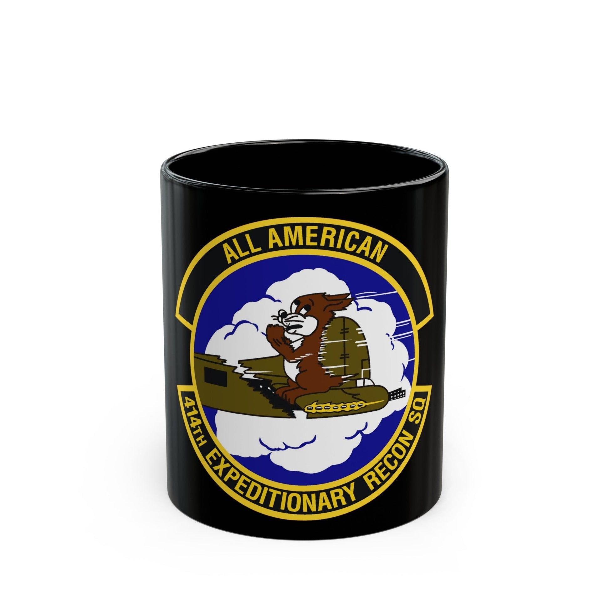 414th Expeditionary Reconnaissance Squadron (U.S. Air Force) Black Coffee Mug-11oz-The Sticker Space