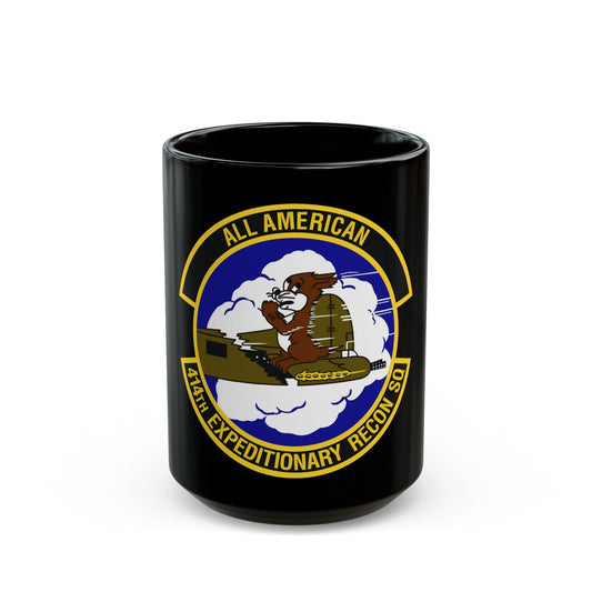 414th Expeditionary Reconnaissance Squadron (U.S. Air Force) Black Coffee Mug-15oz-The Sticker Space