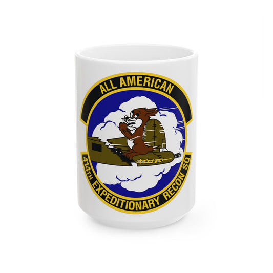 414th Expeditionary Reconnaissance Squadron (U.S. Air Force) White Coffee Mug-15oz-The Sticker Space