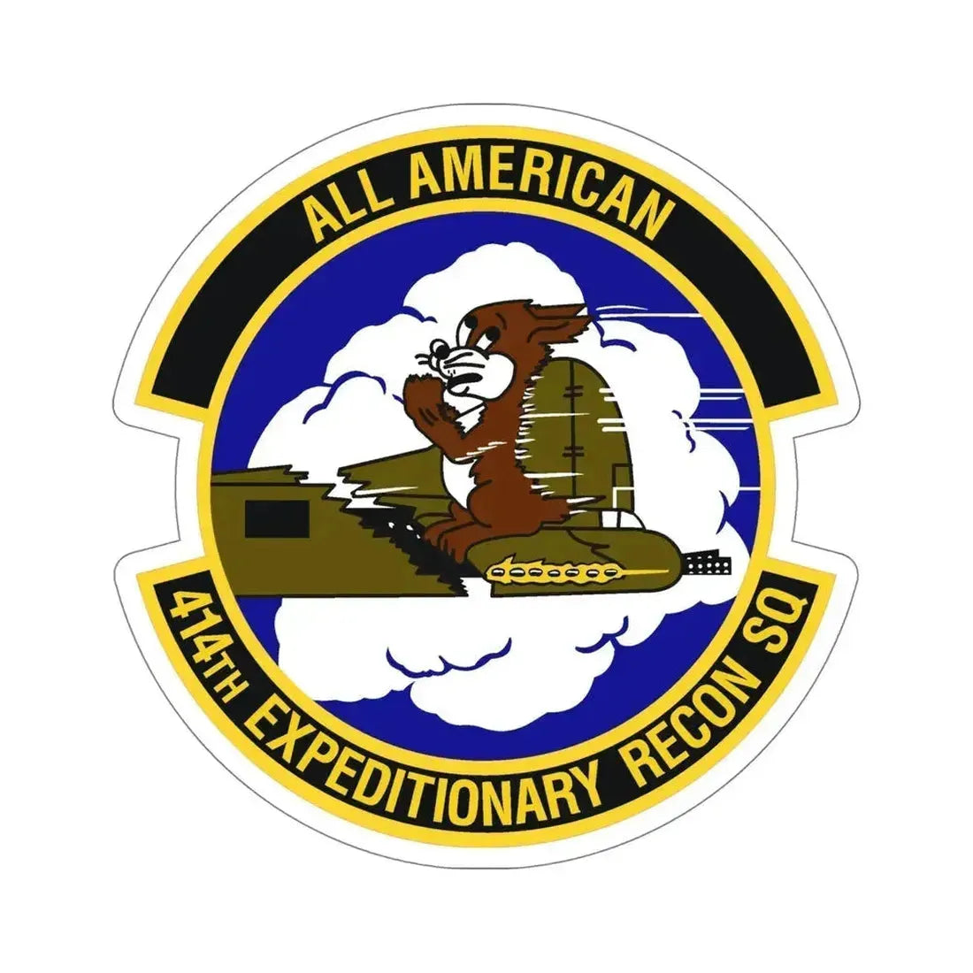 414th Expeditionary Reconnaissance Squadron (U.S. Air Force) STICKER Vinyl Die-Cut Decal 6 Inch - The Sticker Space
