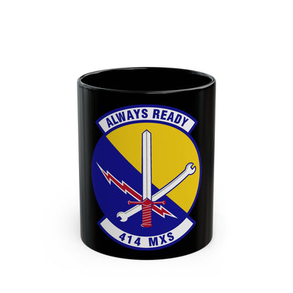 414th Maintenance Squadron (U.S. Air Force) Black Coffee Mug-11oz-The Sticker Space