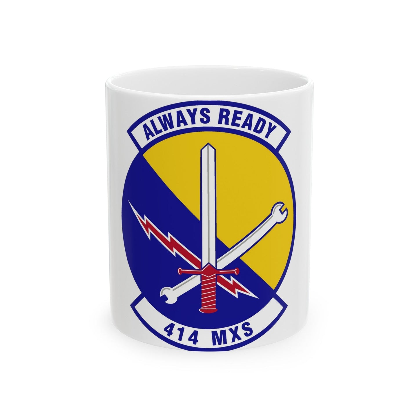 414th Maintenance Squadron (U.S. Air Force) White Coffee Mug-11oz-The Sticker Space