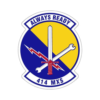 414th Maintenance Squadron (U.S. Air Force) STICKER Vinyl Kiss-Cut Decal 6 Inch White - The Sticker Space
