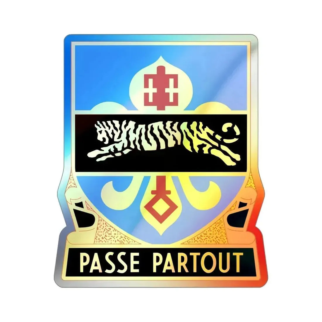 415 Military Intelligence Battalion (U.S. Army) Holographic STICKER Die-Cut Vinyl Decal 4 Inch Holographic - The Sticker Space