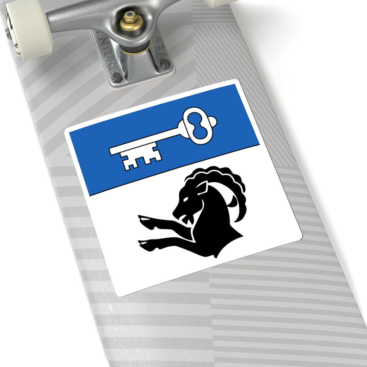 CHE Goldswil Flag (Switzerland) STICKER Vinyl Kiss-Cut Decal