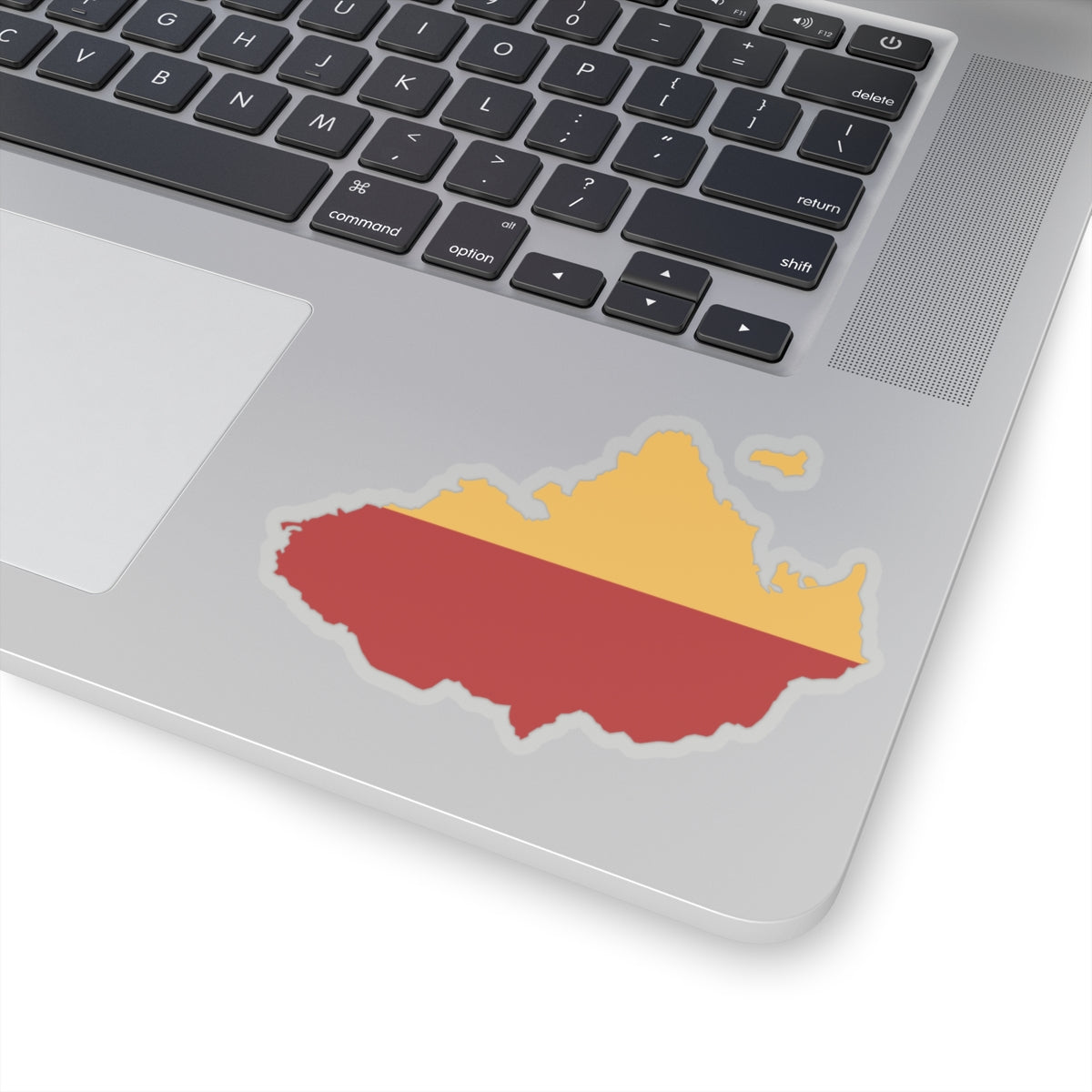 Flag map of Moravia (Czech Republic) STICKER Vinyl Kiss-Cut Decal
