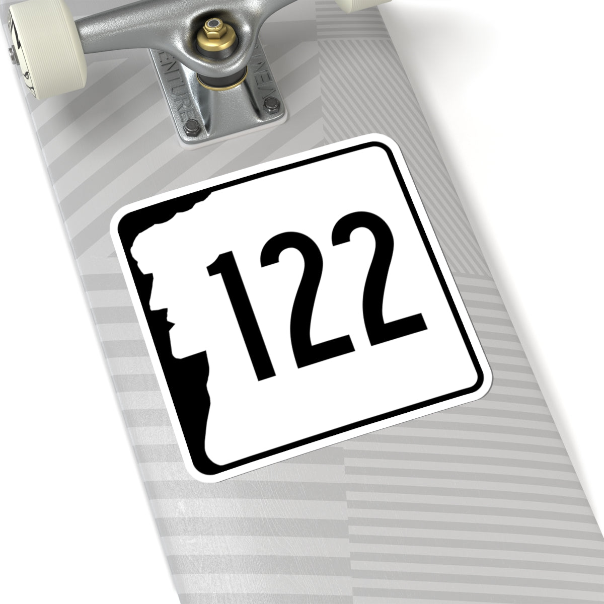 NH Route 122 (New Hampshire) (Road Sign) STICKER Vinyl Kiss-Cut Decal