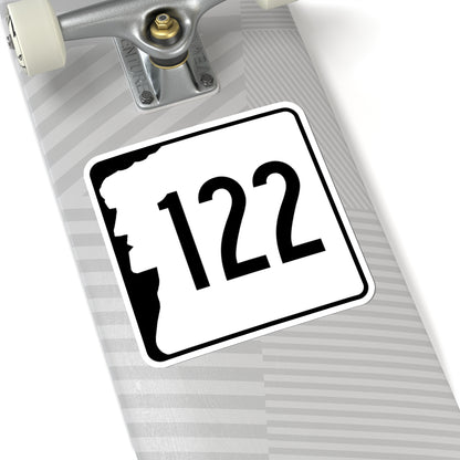 NH Route 122 (New Hampshire) (Road Sign) STICKER Vinyl Kiss-Cut Decal