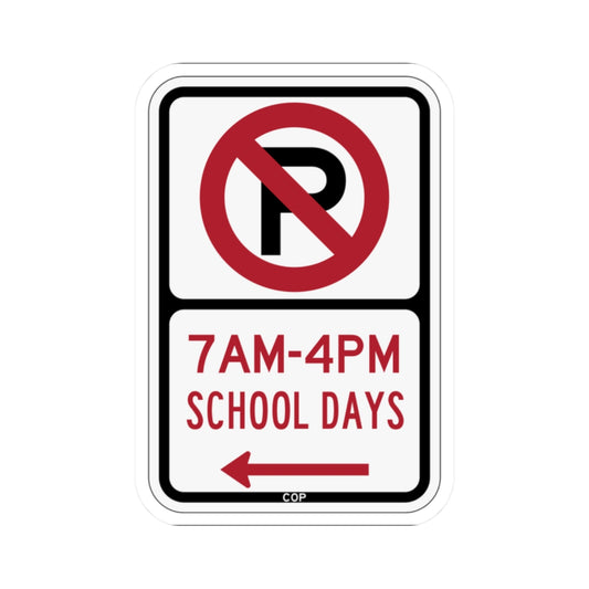 PBOT Road sign P1600L (Oregon) (Road Sign) STICKER Vinyl Kiss-Cut Decal