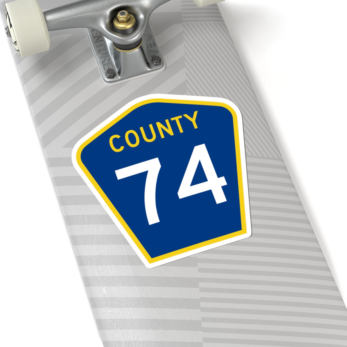 County 74 MN (Minnesota) (Road Sign) STICKER Vinyl Kiss-Cut Decal