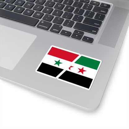 Flag of Syria and the Syrian revolution (Syria) STICKER Vinyl Kiss-Cut Decal