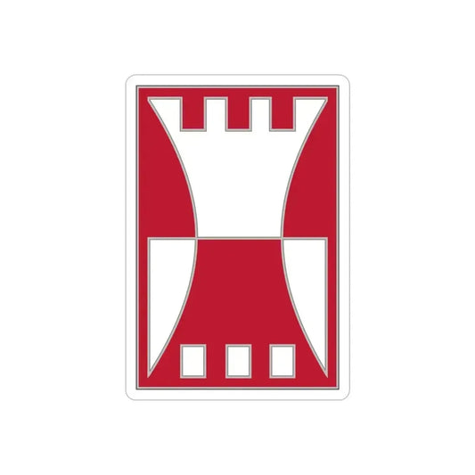 416 Engineer Command (U.S. Army) REVERSE PRINT Transparent Die-Cut STICKER 6 Inch Die-Cut Transparent - The Sticker Space