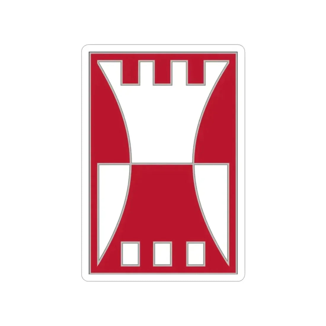 416 Engineer Command (U.S. Army) Transparent STICKER Die-Cut Vinyl Decal 2 Inch - The Sticker Space