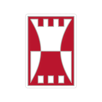 416 Engineer Command (U.S. Army) Transparent STICKER Die-Cut Vinyl Decal 4 Inch - The Sticker Space
