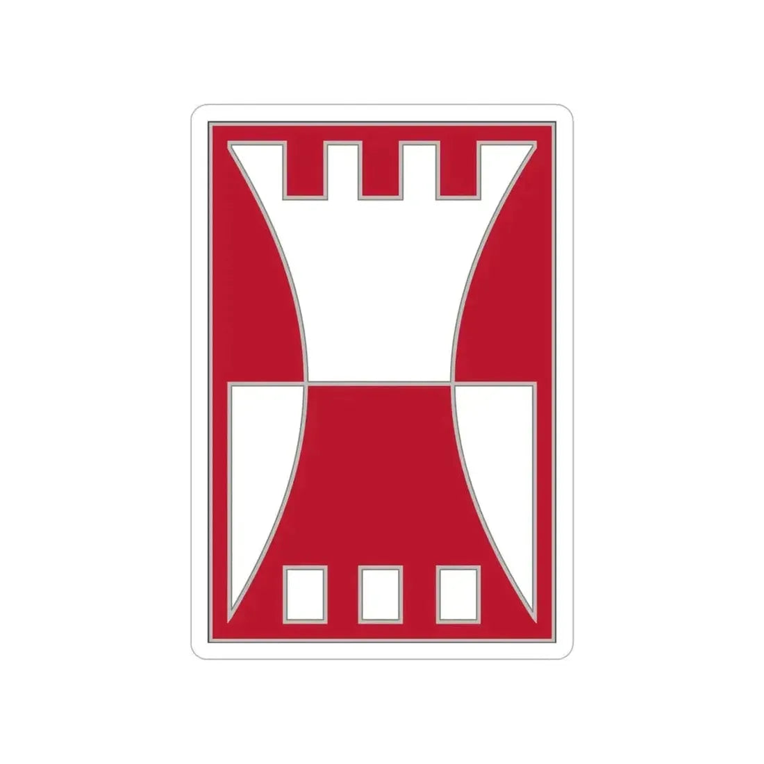 416 Engineer Command (U.S. Army) Transparent STICKER Die-Cut Vinyl Decal 5 Inch - The Sticker Space