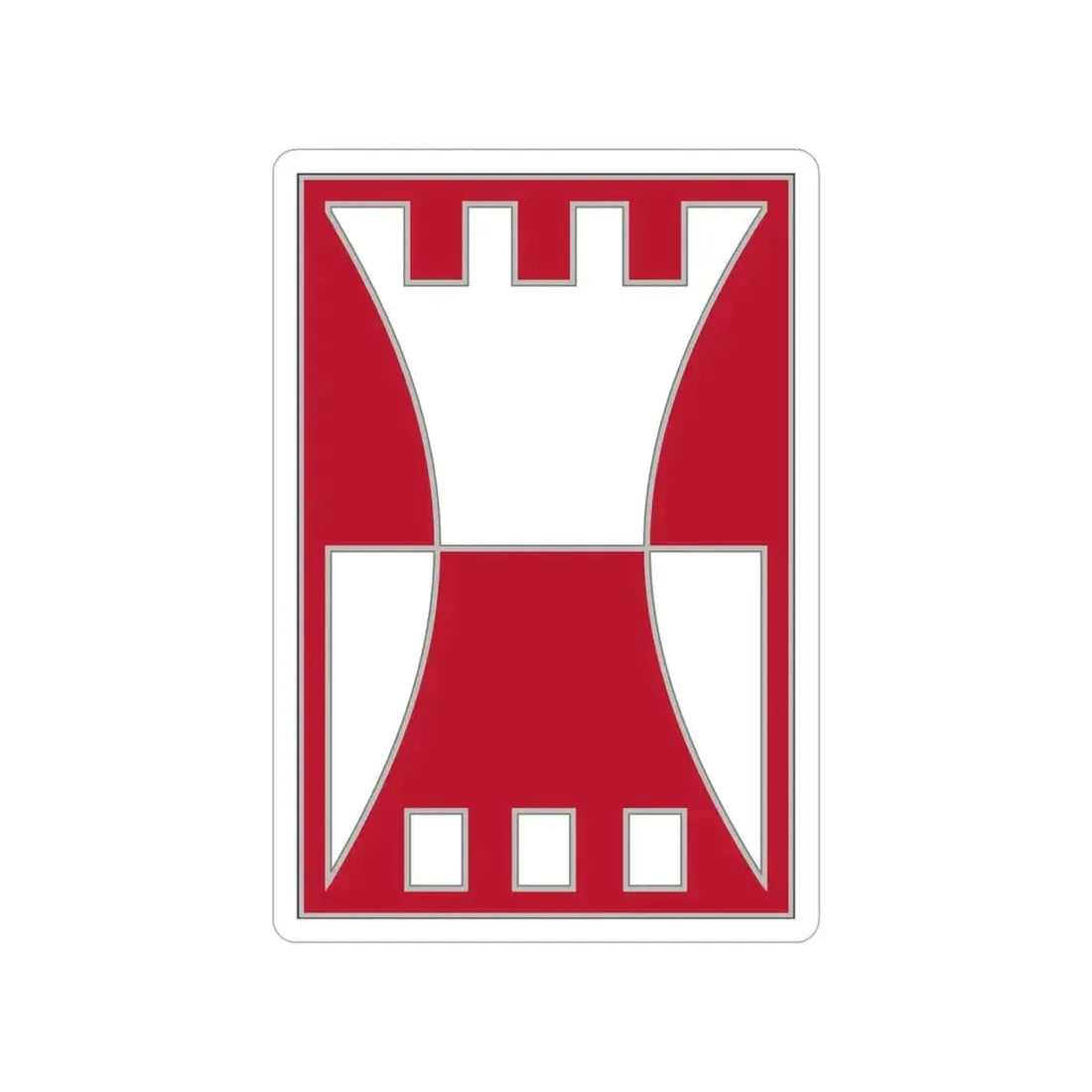 416 Engineer Command (U.S. Army) Transparent STICKER Die-Cut Vinyl Decal - The Sticker Space