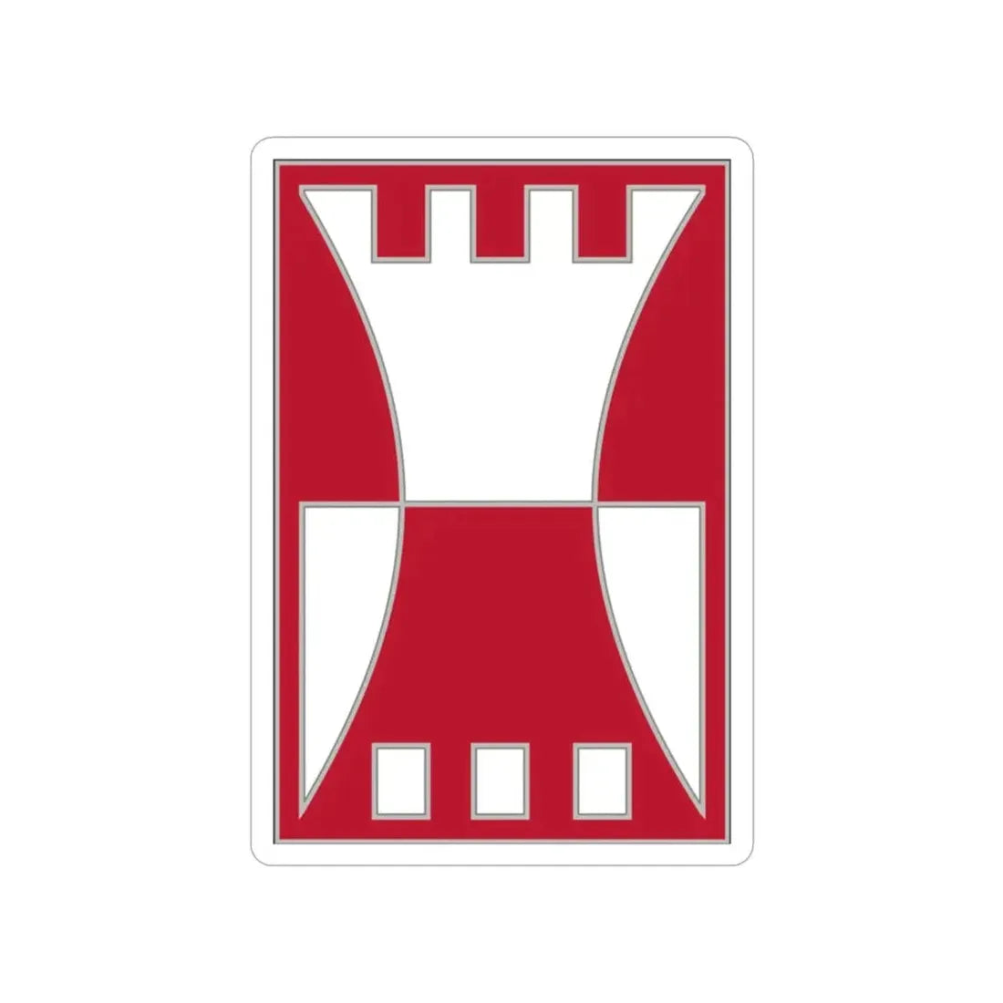 416 Engineer Command (U.S. Army) Transparent STICKER Die-Cut Vinyl Decal - The Sticker Space