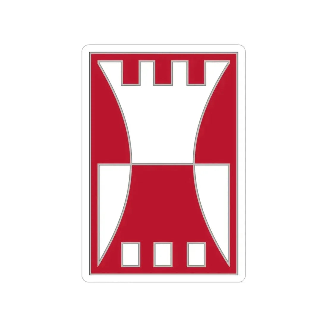 416 Engineer Command (U.S. Army) Transparent STICKER Die-Cut Vinyl Decal - The Sticker Space