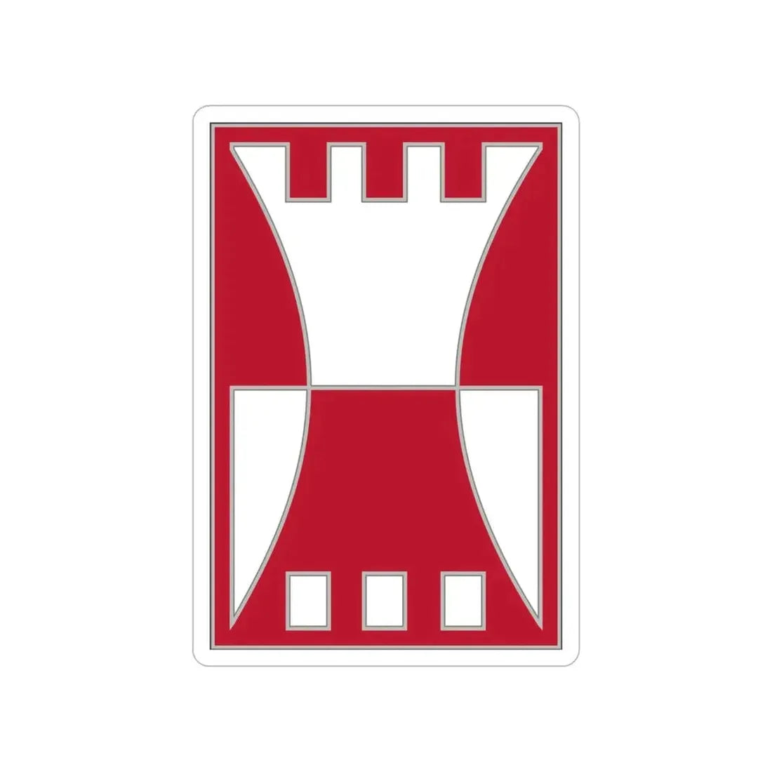 416 Engineer Command (U.S. Army) Transparent STICKER Die-Cut Vinyl Decal - The Sticker Space