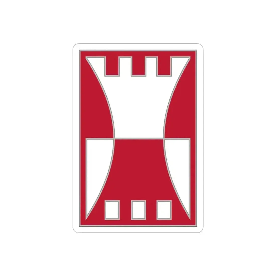 416 Engineer Command.1 (U.S. Army) REVERSE PRINT Transparent Die-Cut STICKER 2 Inch Die-Cut Transparent - The Sticker Space