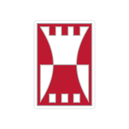 416 Engineer Command.1 (U.S. Army) REVERSE PRINT Transparent Die-Cut STICKER 2 Inch Die-Cut Transparent - The Sticker Space