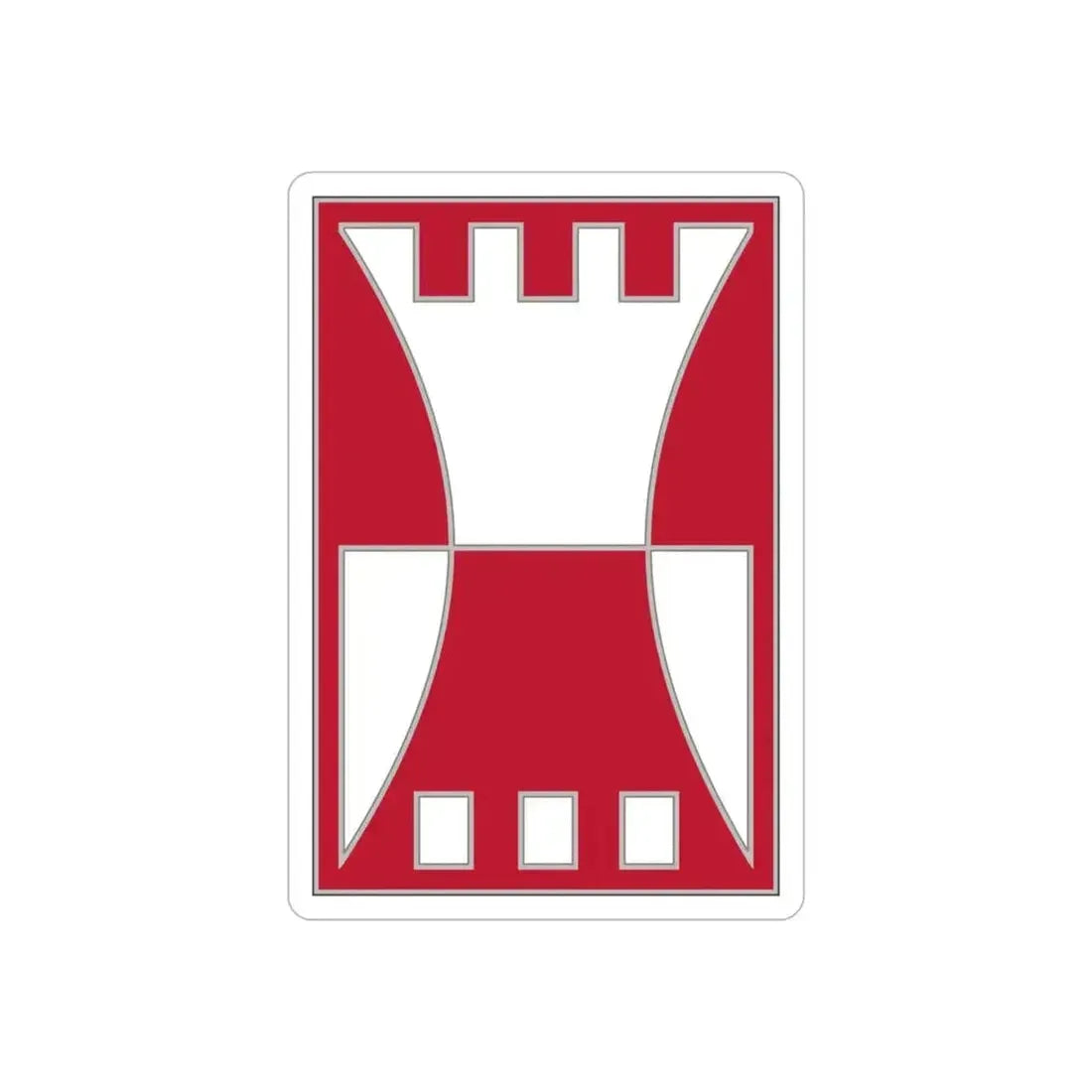 416 Engineer Command.1 (U.S. Army) REVERSE PRINT Transparent Die-Cut STICKER 3 Inch Die-Cut Transparent - The Sticker Space