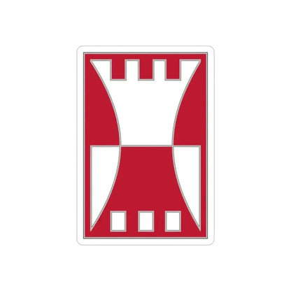 416 Engineer Command.1 (U.S. Army) REVERSE PRINT Transparent Die-Cut STICKER 3 Inch Die-Cut Transparent - The Sticker Space