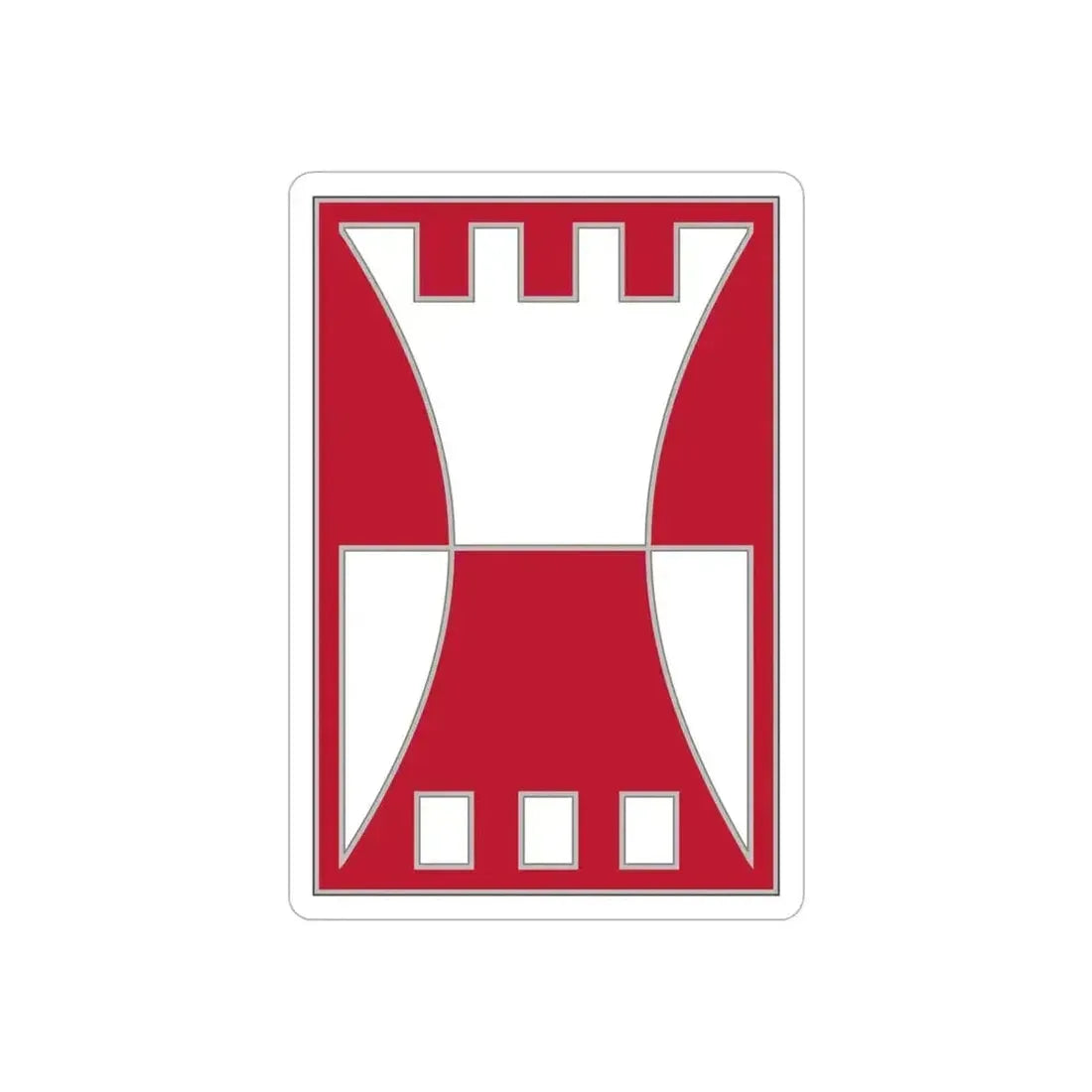 416 Engineer Command.1 (U.S. Army) REVERSE PRINT Transparent Die-Cut STICKER 6 Inch Die-Cut Transparent - The Sticker Space