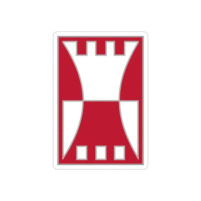416 Engineer Command.1 (U.S. Army) REVERSE PRINT Transparent Die-Cut STICKER 6 Inch Die-Cut Transparent - The Sticker Space