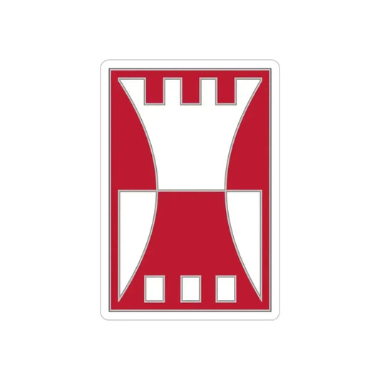 416 Engineer Command.1 (U.S. Army) REVERSE PRINT Transparent Die-Cut STICKER 6 Inch Die-Cut Transparent - The Sticker Space