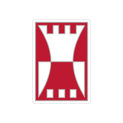 416 Engineer Command.1 (U.S. Army) REVERSE PRINT Transparent Die-Cut STICKER - The Sticker Space
